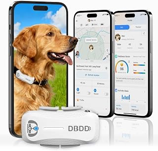 GPS Dog Tracker with 36-Month Plan, Real-Time Location and Escape Alerts, Waterproof, iOS and Android, for Dogs 35 lbs+