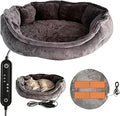Heated Bed for Cats with Adjustable Temperature, Electric Warming Pad and Timer