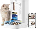 White single hopper cat feeder with recognition camera – view 2