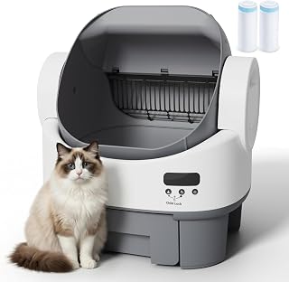WARCAT Automatic Self-Cleaning Open-Top Cat Litter Box, Multi-Cat
