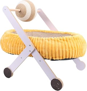 Integrated Cat Scratcher and Hammock Bed