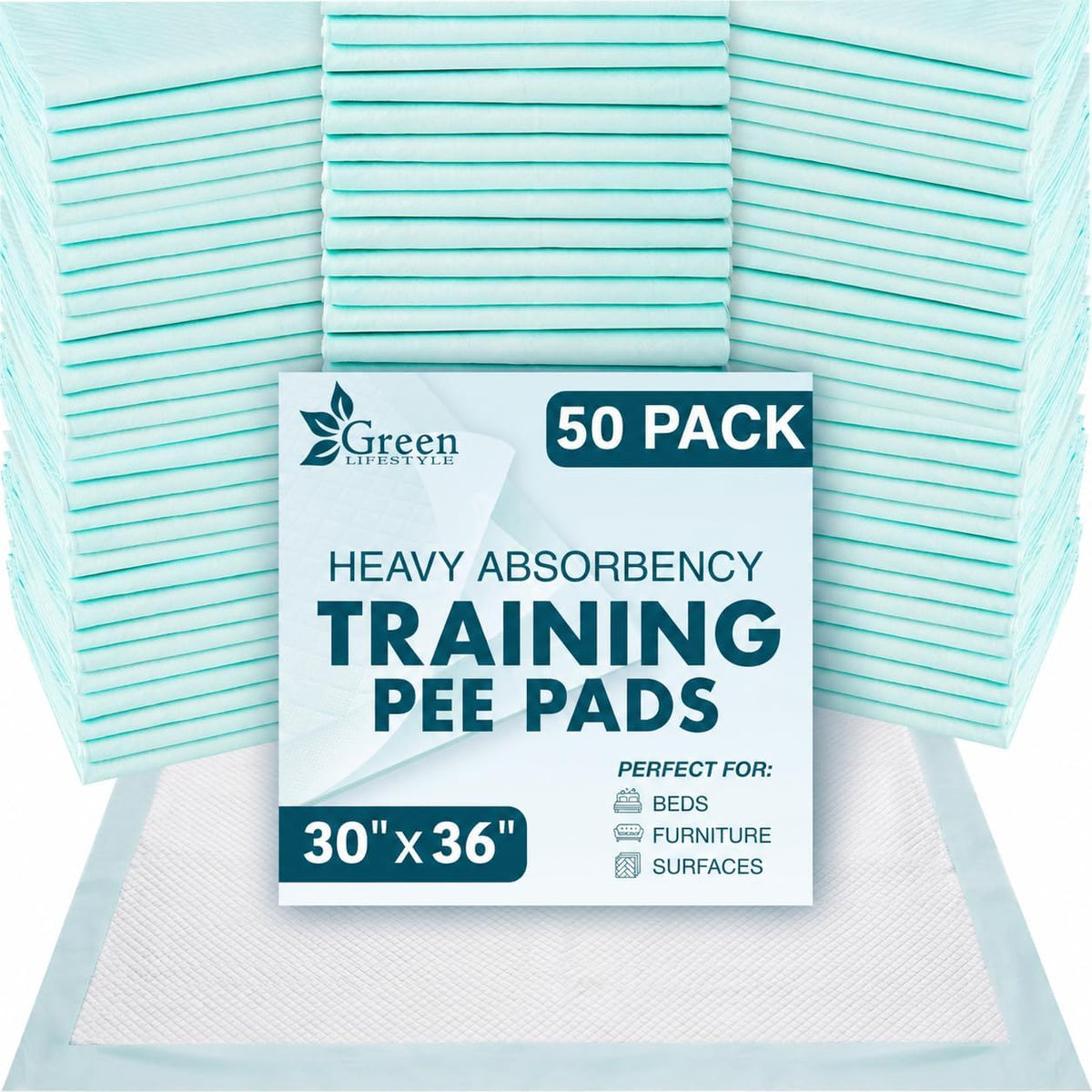 Quilted washable reusable underpad, 34 by 36 inches, with waterproof backing – view 4