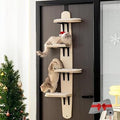 Cat Tree Door Hanger, 4-Level Over-Door Cat Climber Shelves for Indoor Cats