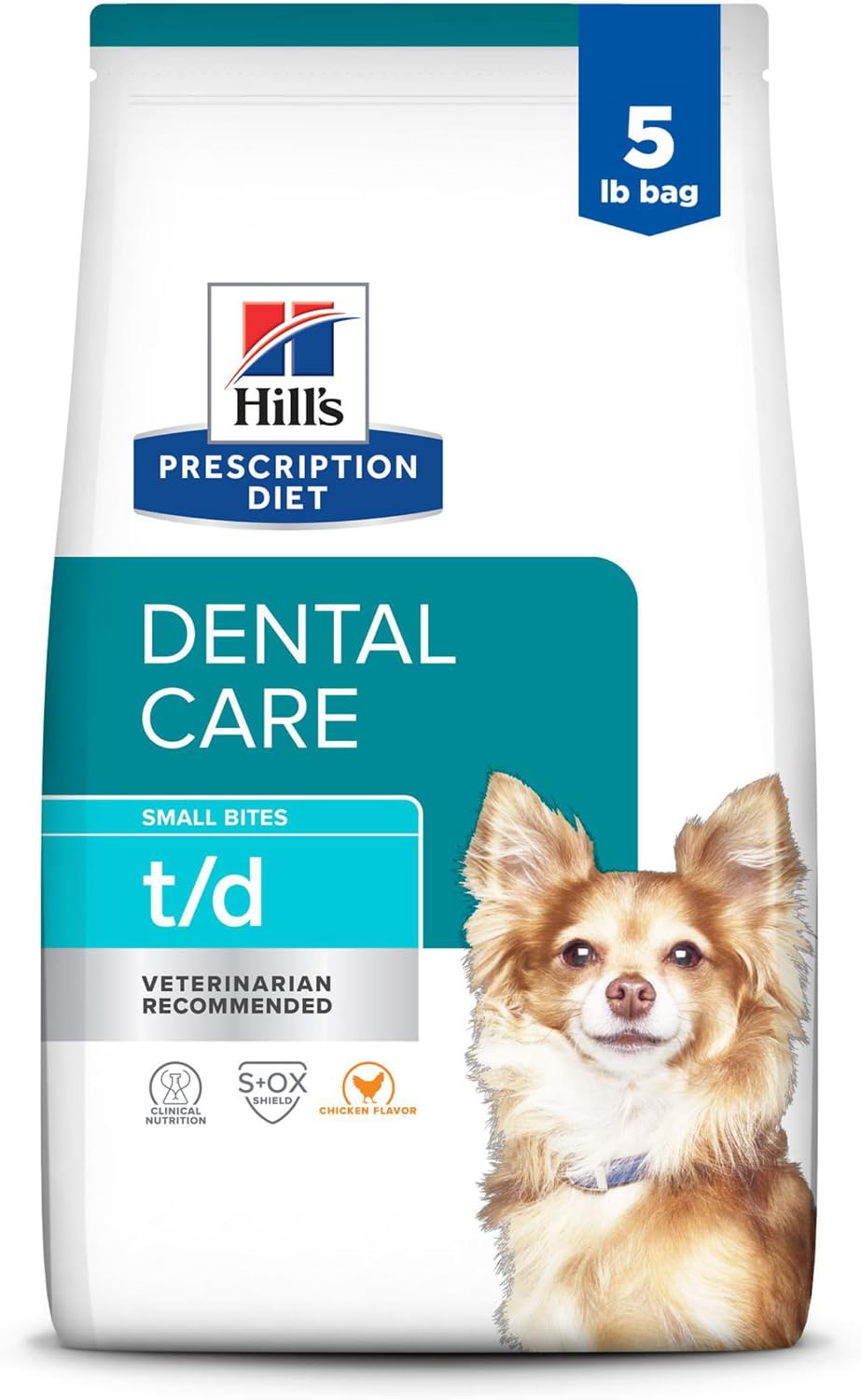 Bag of prescription dental dry dog food, chicken recipe – view 3