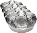 PetSafe Seaside Stainless Steel Cat and Dog Fountain, 60 Oz, 2 Filters and 1 Pump Included, Pack of 4
