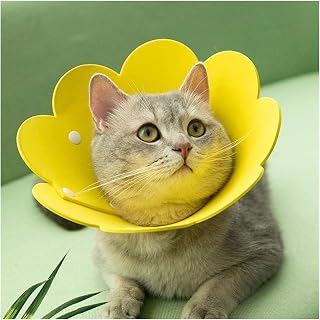 Flower-Shaped Protective Recovery Cone Collar for Kittens and Puppies