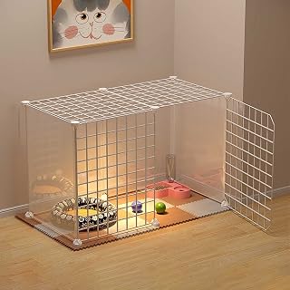 Metal Cat Cage Playpen, Detachable, Easy to Clean, 75 x 39 x 47 cm