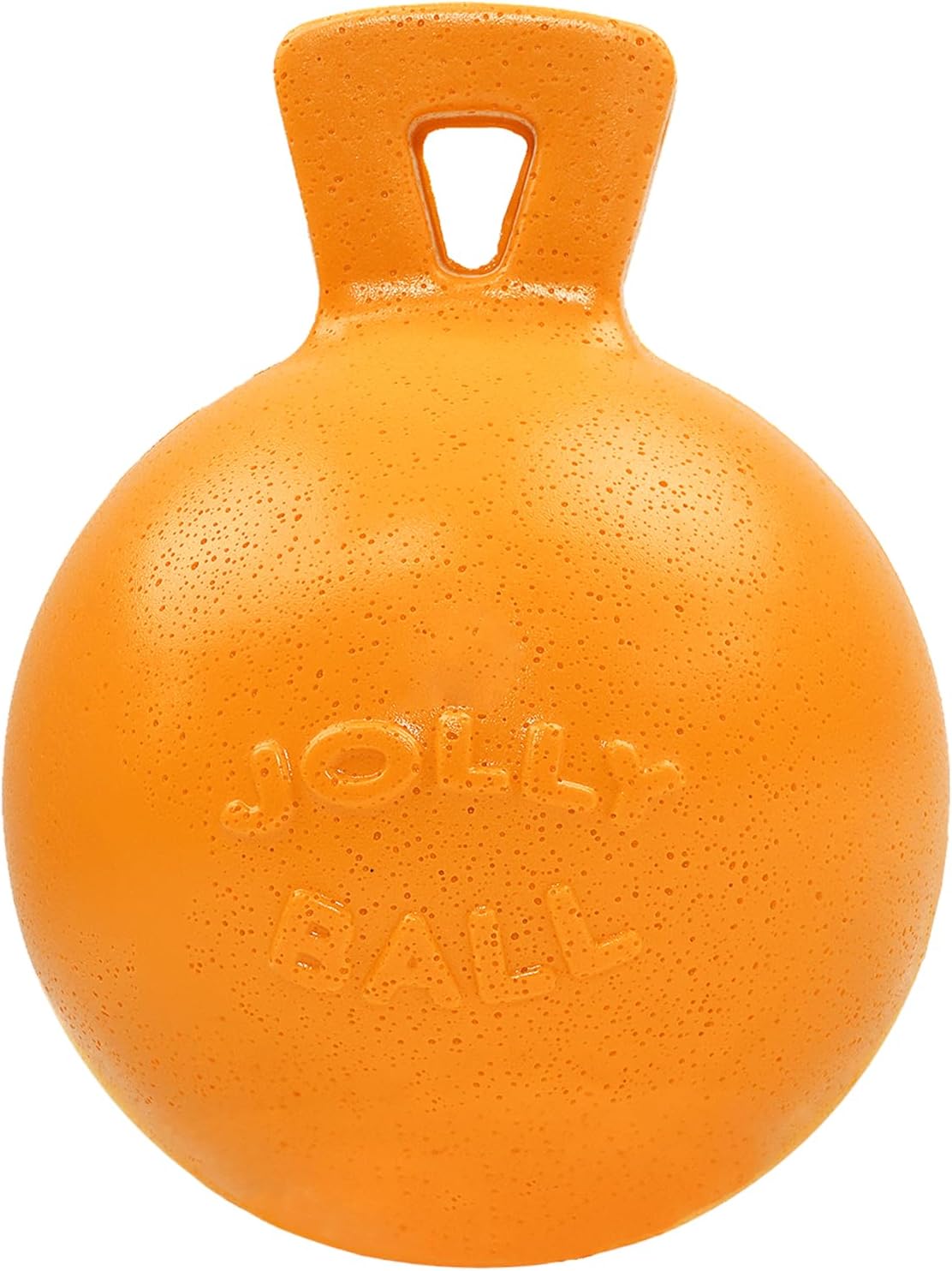 Blue 4.5 inch heavy duty ball dog toy with handle – view 2