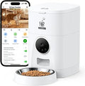 4L Automatic Pet Feeder with 2K Camera, 2-Way Audio, App Control, Timer and Dual Power for Cats and Dogs