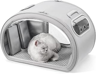Cooling Pet House for Small Cats and Dogs, Foldable, with Reusable Ice Packs and Comfort Mat