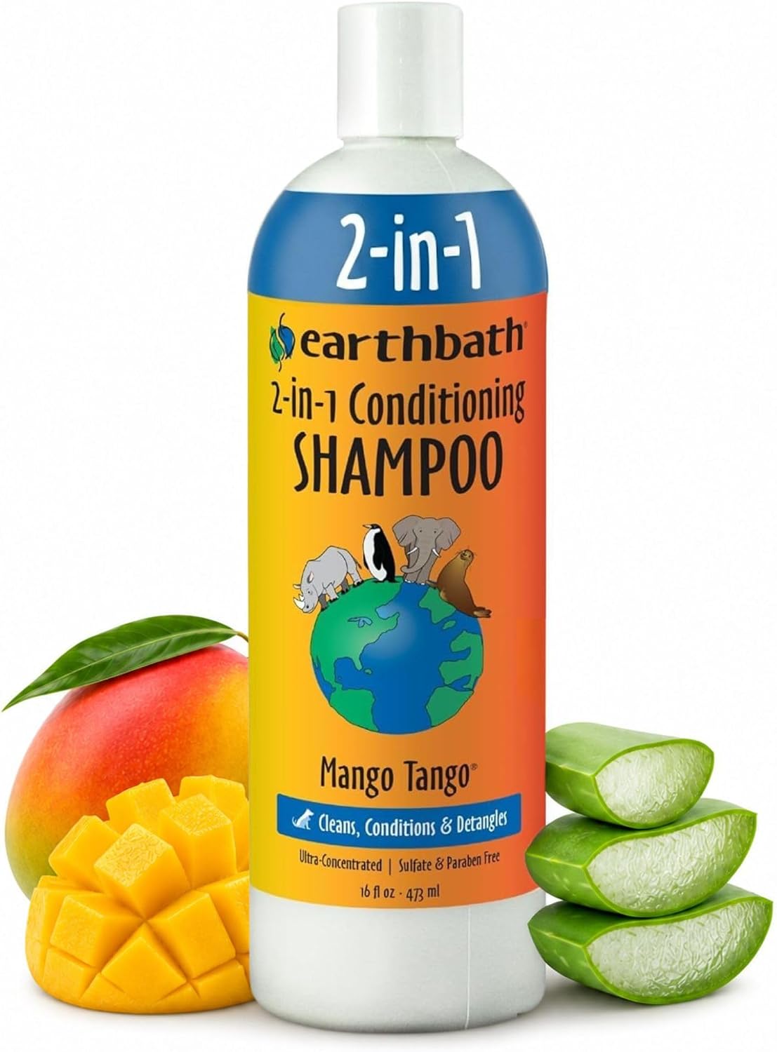 2.5 gallon bottle of mango 2-in-1 conditioning dog shampoo – view 3