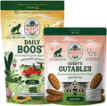 Fermented superfood powder pouch for dogs with dog chew rewards bundle