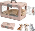Foldable Hard Shell Cat Carrier, Transparent, Tool-Free Collapsible