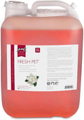5 gallon container of fresh scent dog and cat shampoo