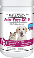 One pound tub of hip and joint supplement powder for dogs and cats