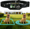 Two rechargeable GPS dog fence collars with waterproof housing for wireless boundary training – view 2