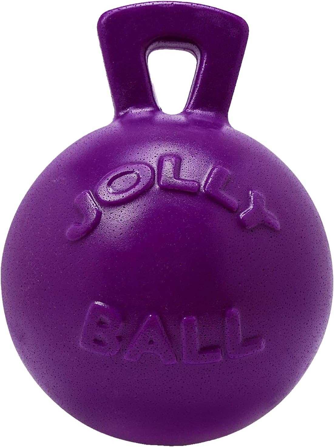 Blue 4.5 inch heavy duty ball dog toy with handle – view 5
