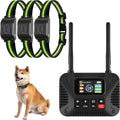 Portable wireless dog fence transmitter with rechargeable collar