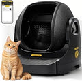 Automatic Self-Cleaning Litter Box with App Control, Large Capacity, Noise Reduction, Odor Control and Dual Safety Sensors
