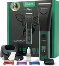 Green cordless professional dog grooming clipper
