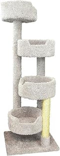 Maykoosh Gothic Grandeur 65 in. Large Cat Stairway, Multi-Level Indoor Cat Tree, 17" L x 17" W x 65" H