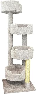 Maykoosh Gothic Grandeur 65 in. Large Cat Stairway, Multi-Level Indoor Cat Tree, 17" L x 17" W x 65" H
