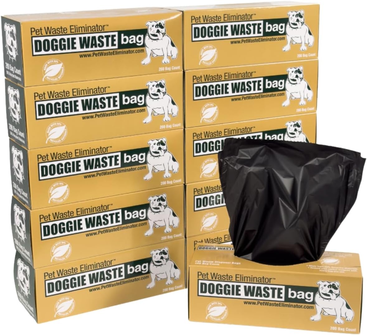 Bulk rolls of opaque dog poop bags, 4000 count – view 2