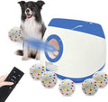 Automatic dog ball launcher with remote control and six 2.5 inch ETPU balls