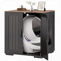 Large Self-Cleaning Litter Box Enclosure Cabinet