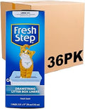 Fresh Step Drawstring Cat Litter Liners, Scented, 2.5 ft x 17 in, 36 Count