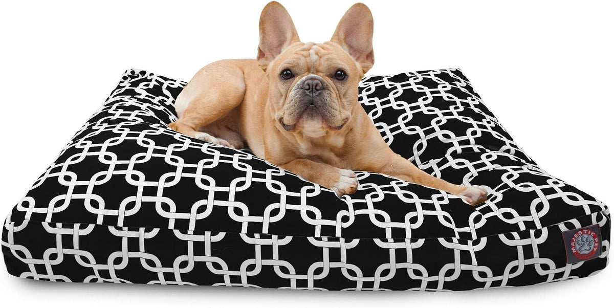 Yellow links print large rectangle shredded memory foam dog bed, 44 x 36 in – view 33