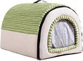 Enclosed Convertible Cat Bed with Zipper and Door Curtain, Warm, XL