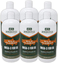 Six 32 oz bottles of wild Alaskan fish oil for dogs