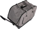 Pet Carrier with Wheels, Foldable Design, 62 cm, Gray
