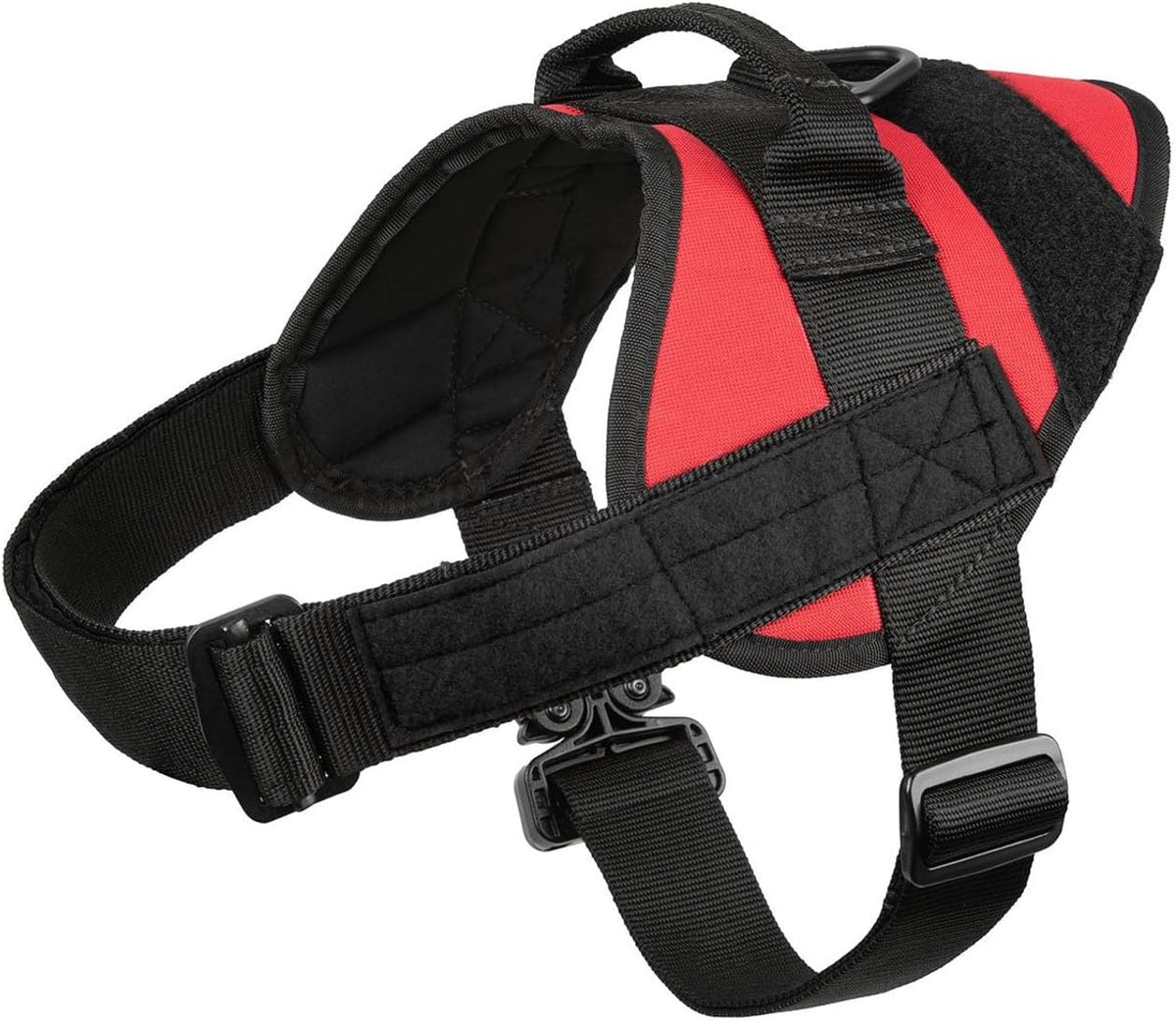 Red service dog duty harness