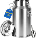 Stainless steel pet food storage bin with side window and scoop – view 2