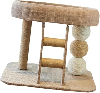 Indoor Cat Tree with Cozy Bed and Sisal Scratching Post
