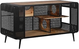 Large Cat House with Tempered Glass Doors and Shelves, Indoor Enclosed Cat Condo