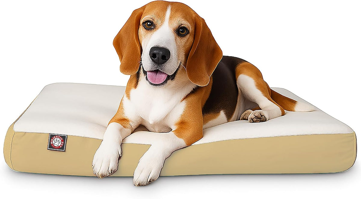 Black rectangle orthopedic memory foam crate dog bed, 48 by 34 inches – view 9