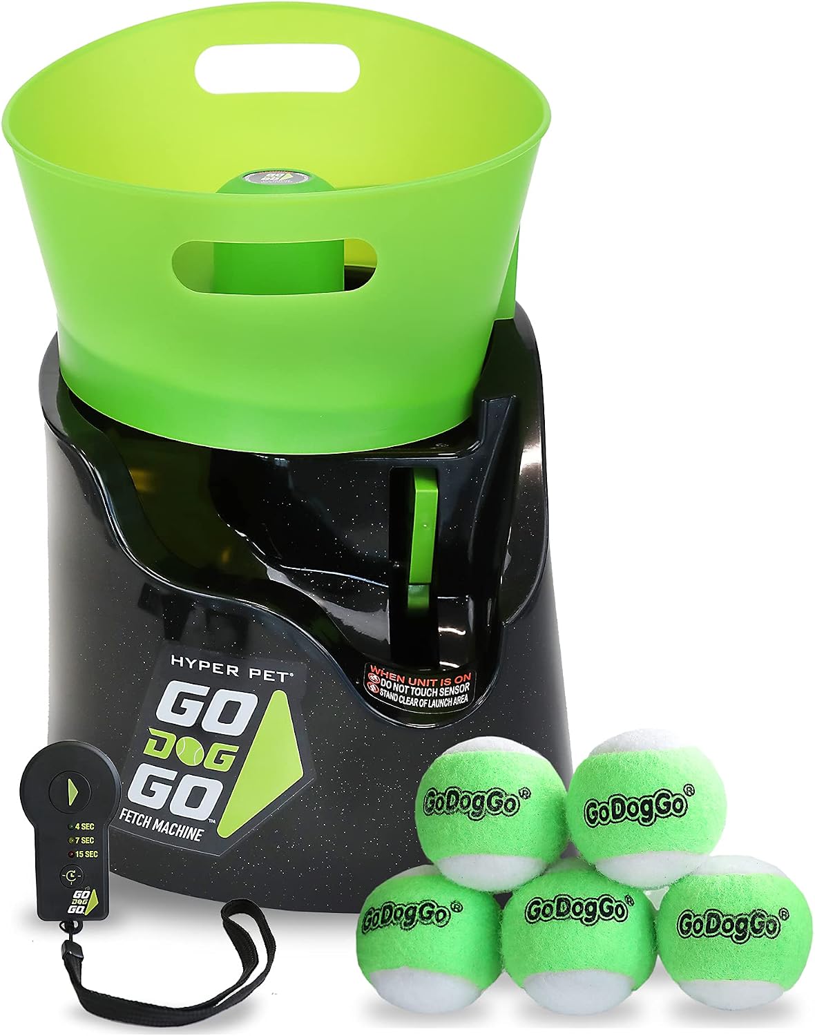 Automatic dog ball launcher with five 2.5 inch balls