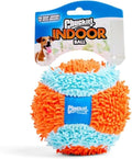 Orange and blue indoor fetch roller dog toy, 4.75 inch – view 2