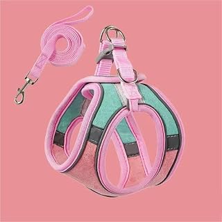 Reflective Cat Vest Harness and Leash Set, Adjustable, Green and Pink, Small