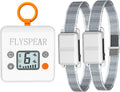 Wireless pet barrier transmitter with hook and two small pet collars