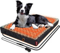 Large heated memory foam dog bed with waterproof cover and power cord – view 2
