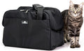 Charcoal gray compact pet carrier for airline travel – view 3