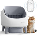 Self-Cleaning Open-Top Automatic Cat Litter Box with App Control, Large Capacity, Dual Safety Sensors and Easy Setup