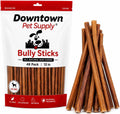 Pack of 12 inch natural bully sticks for dogs in regular thickness