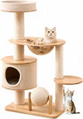 Cat House Tree Tower with Stable Base and Scratching Platforms
