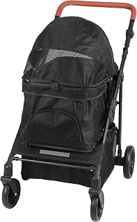 Folding Jogging Pet Stroller with Removable Carrier, 4 Wheels