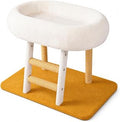 Cat Scratching Post with Climb, White, Simple Style, No Ball